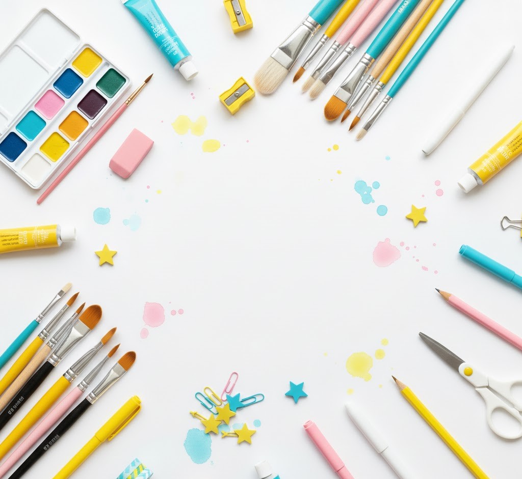 Art supplies collection